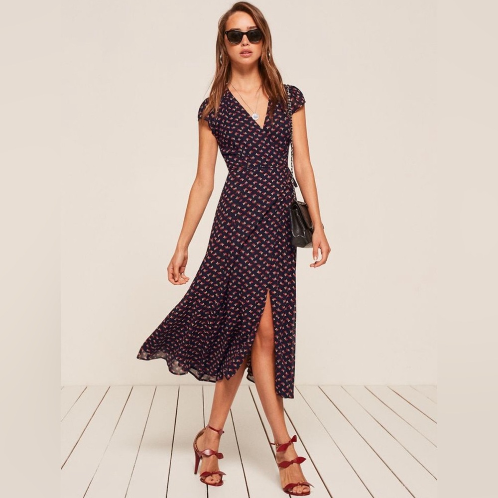 Reformation wrap dress